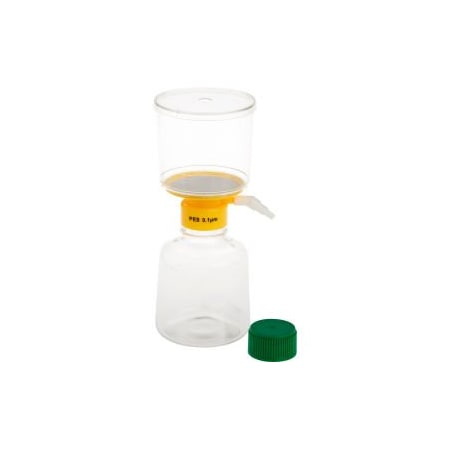Celltreat Scientific Products CELLTREAT 500mL Filter System, PES Filter, 0.10m, 90mm, Sterile, Polystyrene, 12/PK 229723